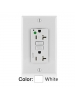 Leviton AFTR2-HGW - 20 A - 125 V - NEMA 5-20R - 20 A Feed-Through - Hospital Grade - Tamper-Resistant - AFCI Receptacle - Monochromatic - White